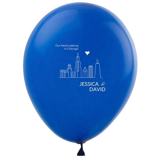 We Love Chicago Latex Balloons